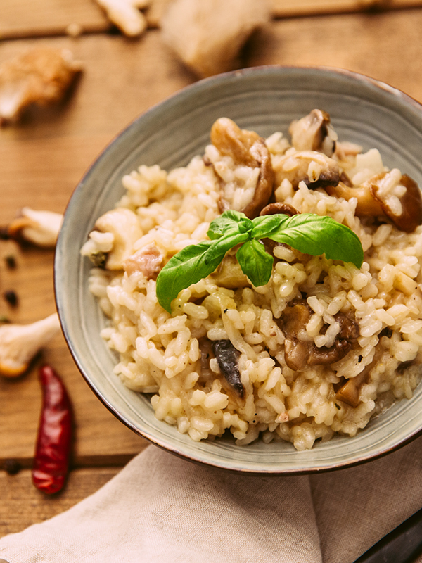 Aromatisch: Bio Edelpilz-Risotto